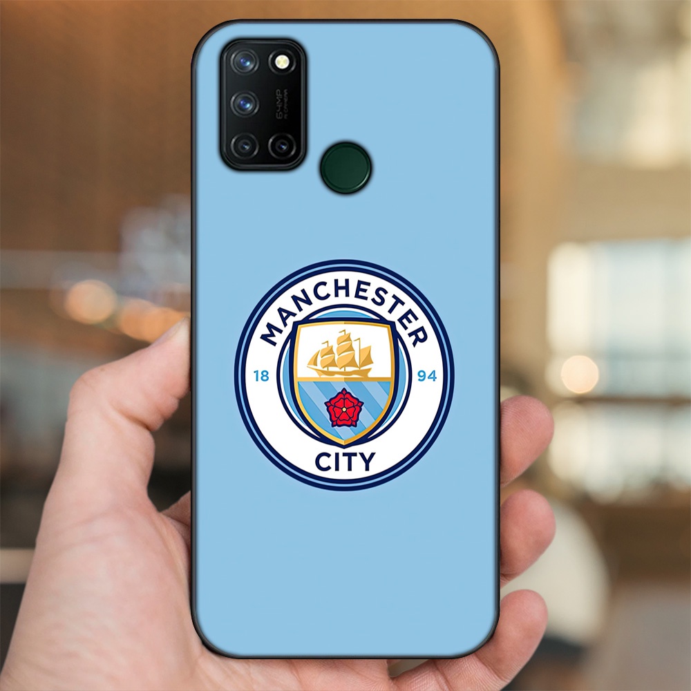 Ốp lưng Realme C17, 7i viền đen in hình Manchester City MC
