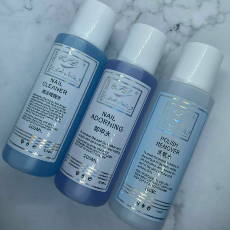 nước lau gel, nước rửa móng, nước rửa cọ