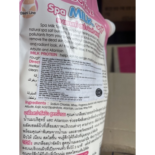 Muối tắm sữa bò A Bonne Thái Lan 350g chính hãng