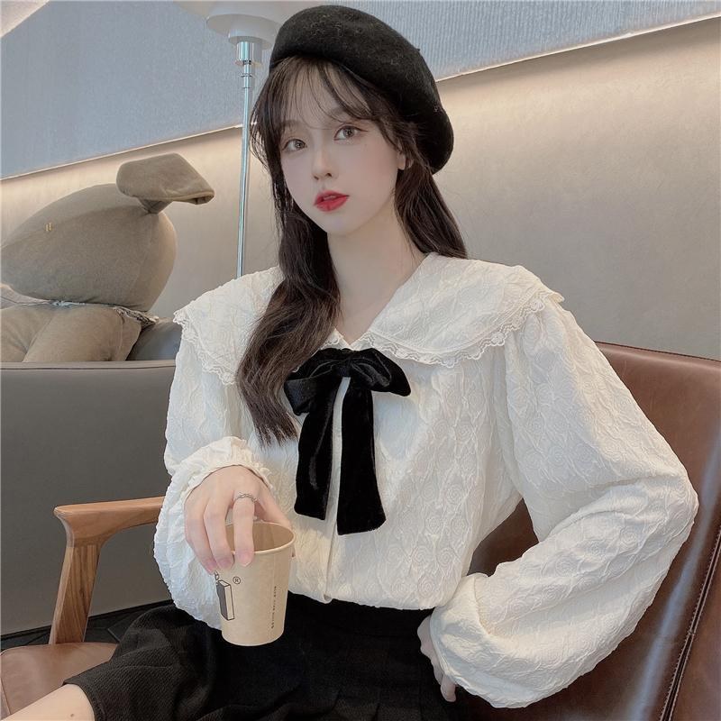 Áo sơ mi thắt nơ cổ - Tikbook Store - Order