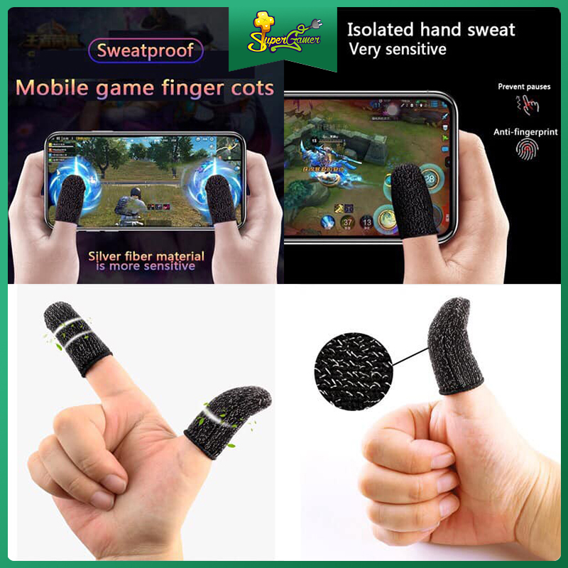 Găng Ngón Tay Chống Mồ Hôi Dùng Chơi Game Trên Màn Hình Cảm Ứng Chuyên Nghiệp | BigBuy360 - bigbuy360.vn