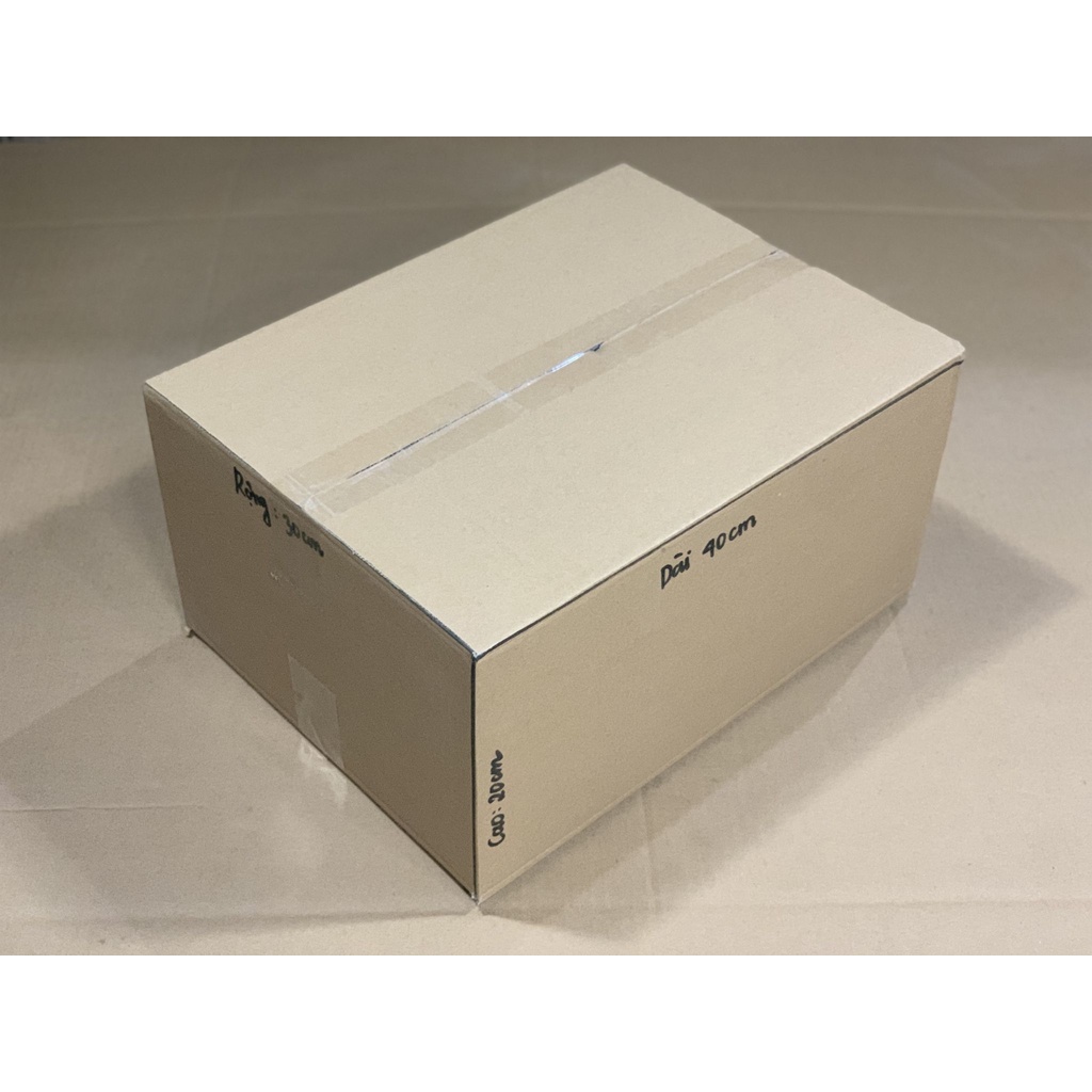10 hộp carton 5 lớp đóng hàng 40x30x20 HUPUNACARTON thùng giấy gói hàng tiện lợi