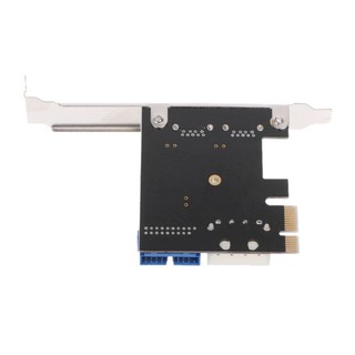 〇*2 Ports PCI Express USB 3.0 Front Panel with Control Card Adapter