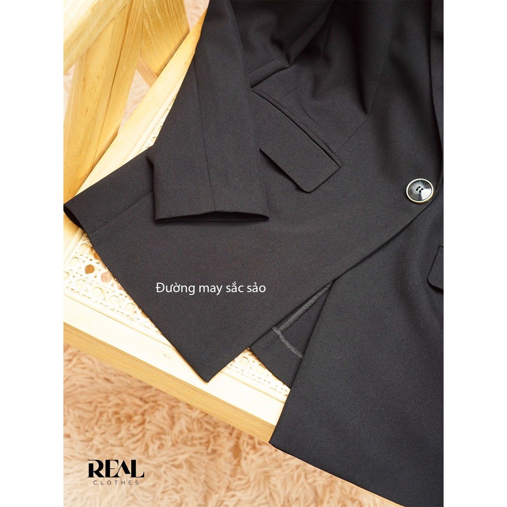 Blazer Clara đen_REAL
