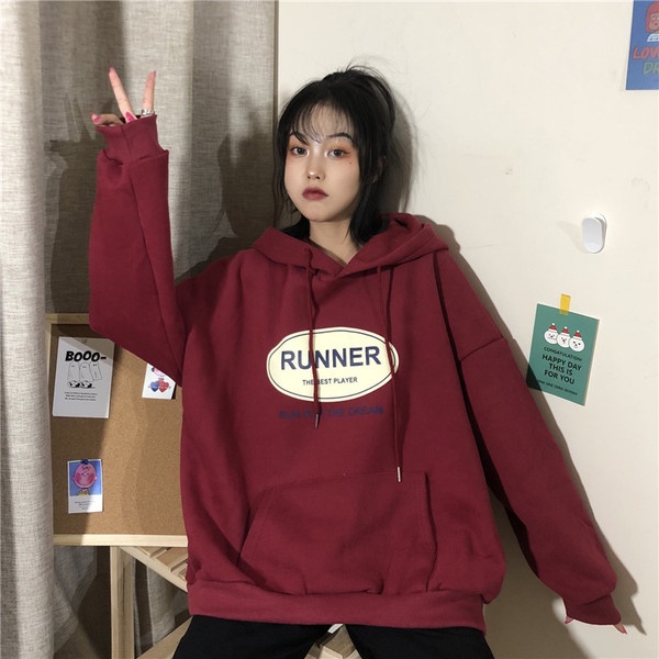 Áo Hoodie Dáng Rộng Thiết Kế Mới Thời Trang Mùa Thu Dành Cho Nữ