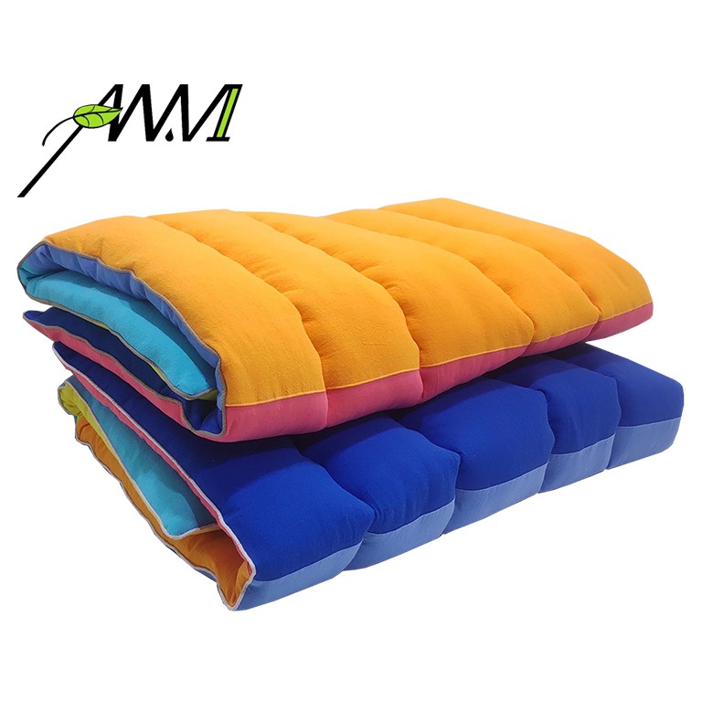 Nệm ngủ cho bé_Nệm chần gòn vải cara hai mặt phối 6 màu thương hiệu Kim Home kích thước 68x118 cm