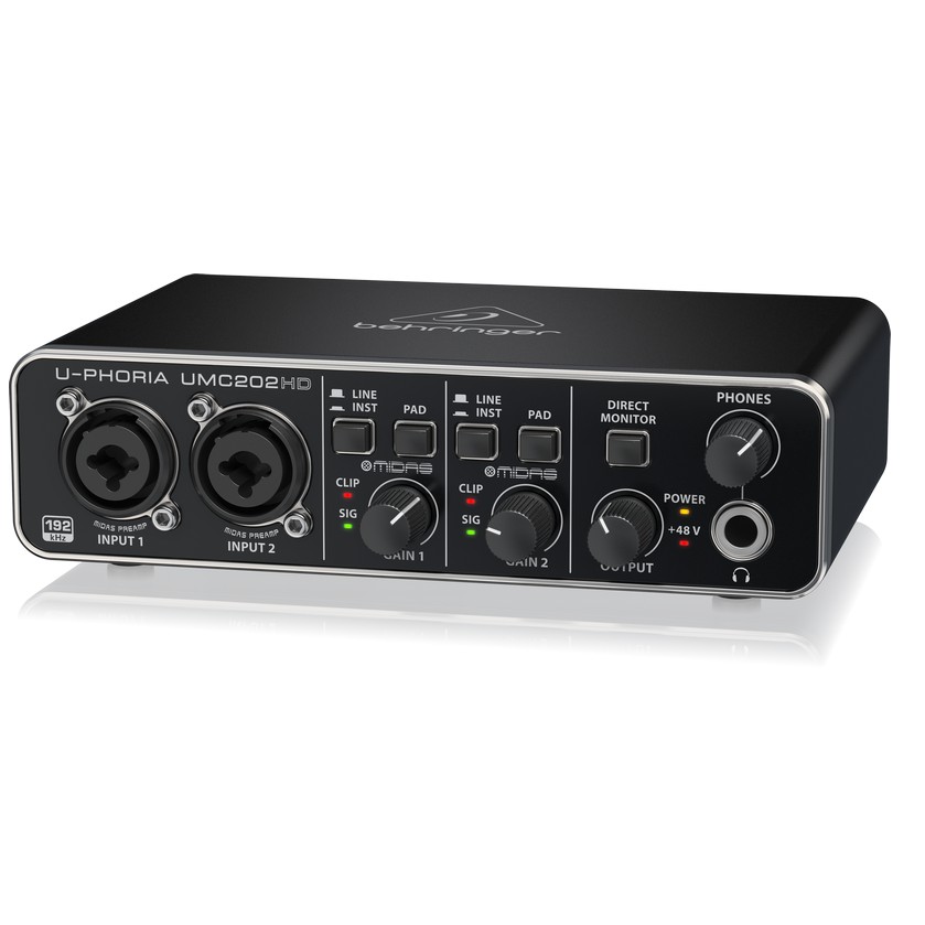 Soundcard Behringer U-PHORIA UMC202HD - Card âm thanh