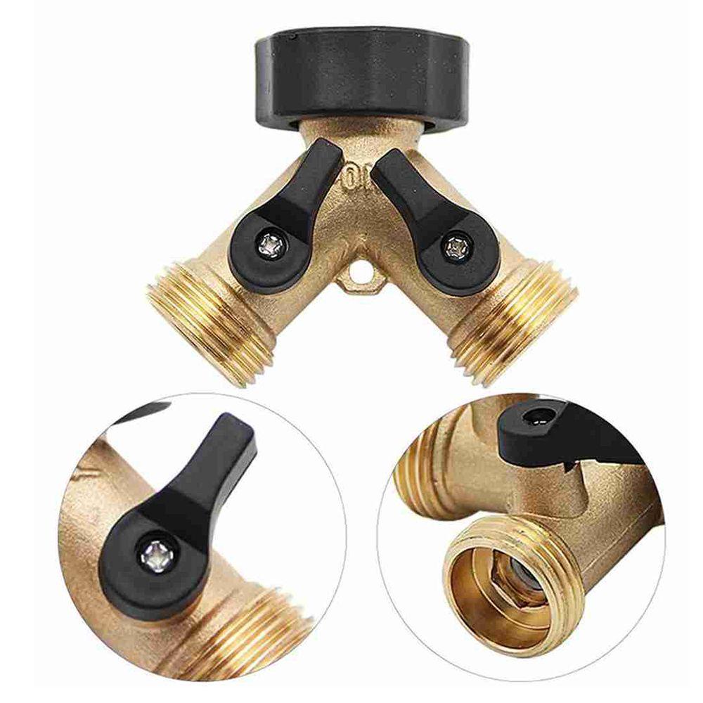 Van Nối Ống Nước Tưới Cây 1 Đầu Bằng Đồng Thau