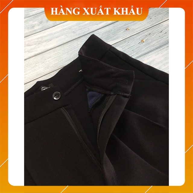 Quần tây công sở nữ kiểu mới [HÀNG VNXK] Quần âu công sở khóa thật vải tuyết mưa 2 loại ống bằng | BigBuy360 - bigbuy360.vn
