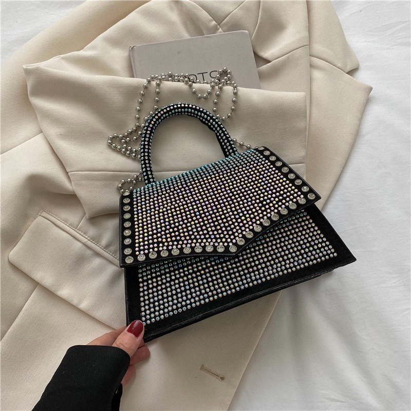 Túi Đeo Vai Đính Đá Đơn Giản Thời Trang Mùa Hè 2022 Cho Bạn Gái