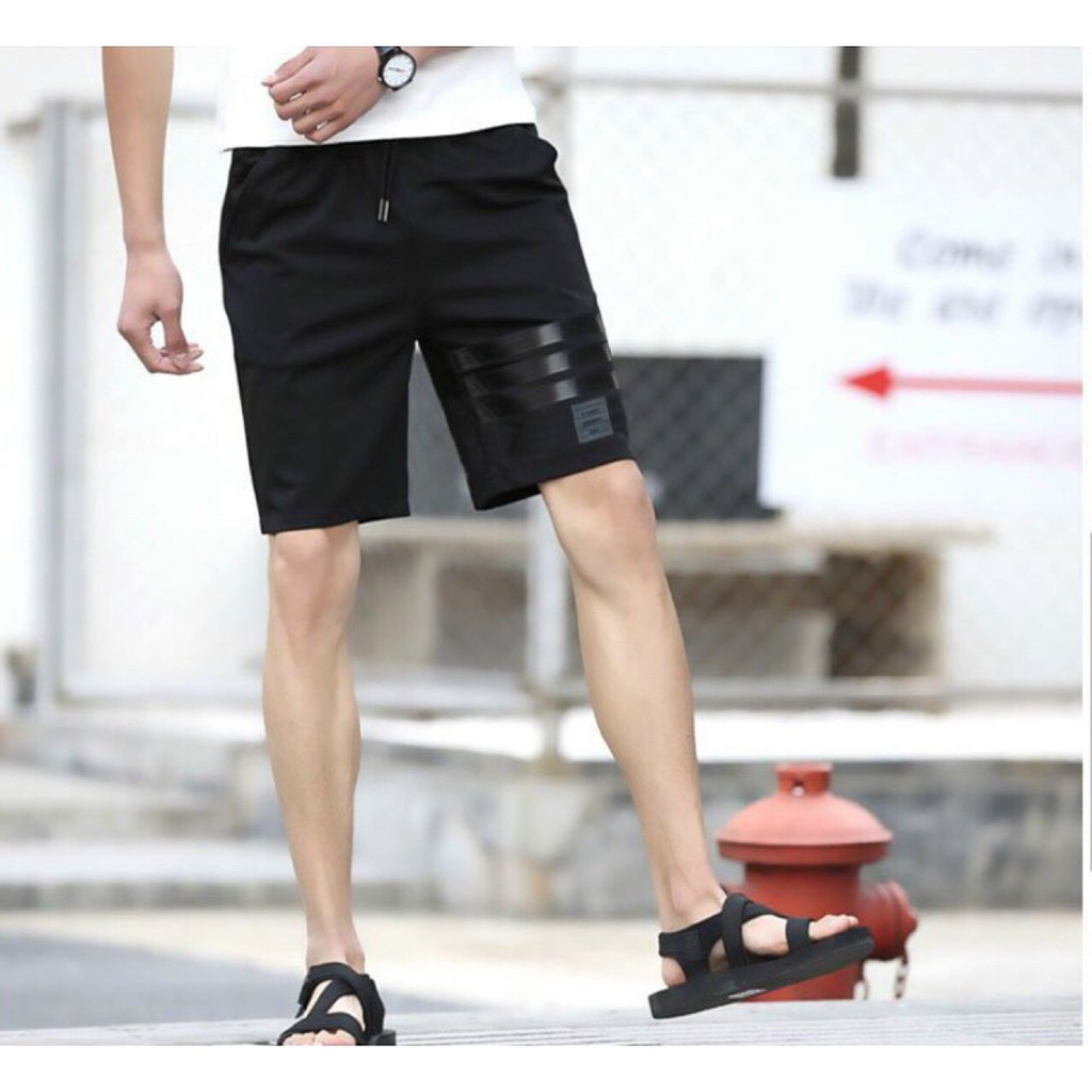 Quần short nam nữ chất vải thun poly co giãn dày dặn (SsocKT)