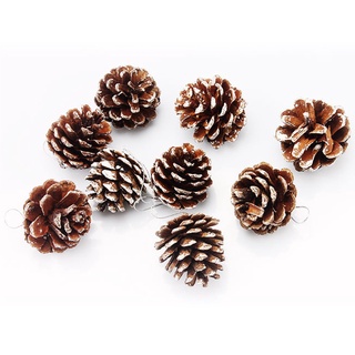 1 túi 9 quả thông treo trang trí cây thông Noel