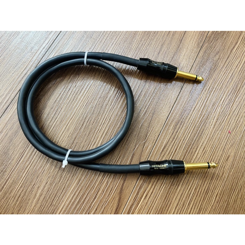 Dây tín hiệu âm thanh 2 đầu 6 ly Hitachi Bãi Nhật dành cho bộ thu Micro không dây âm cực hay