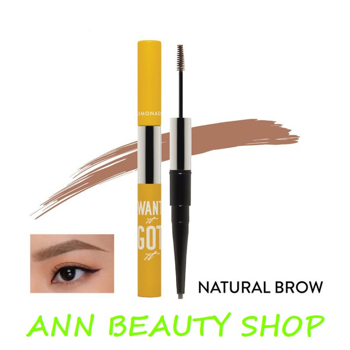 Kẻ mày 2 đầu Lemonade Want It Got It Dual Eyebrow 2g+2ml | BigBuy360 - bigbuy360.vn