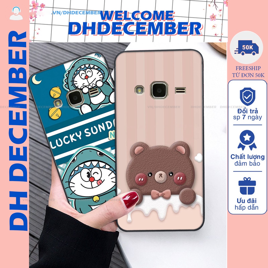 Ốp lưng Samsung Galaxy J3 2015 / J5 2015 / J7 2015 in hình gấu K@ws, gấu nâu, dor@emon RẺ- ĐẸP- BỀN
