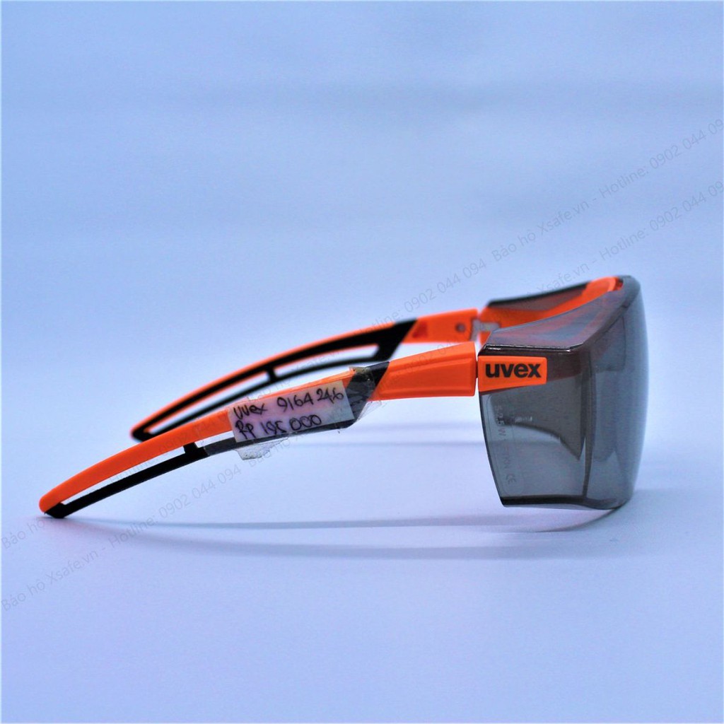 Kính bảo hộ Uvex 9164246 kính Super OTG đeo ngoài kính cận, chống trượt, chống chói, hơi sương, trầy xước vượt trội