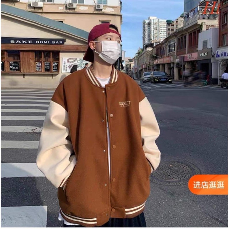 Áo khoác bomber nỉ RESPECT HT12
