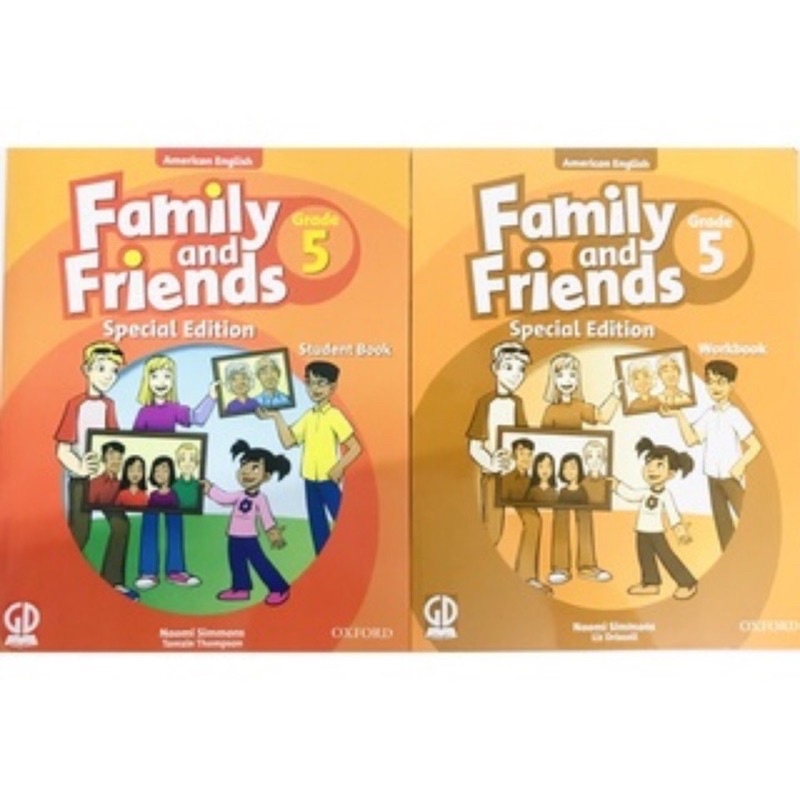 Bộ 2 cuốn tiếng anh family and friends 1,2,3,4,5 SB+WB