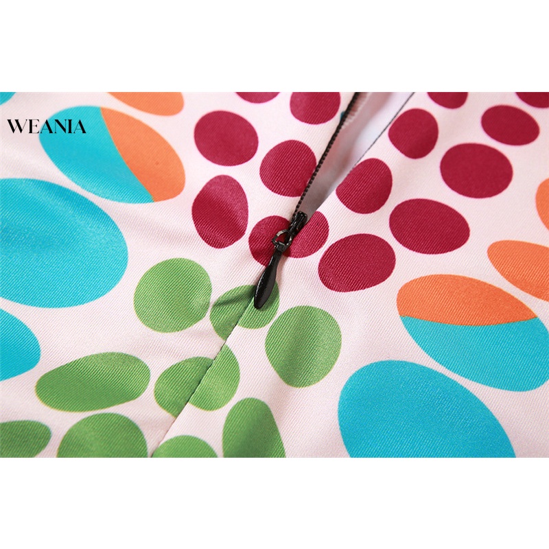 Áo liền quần Tay Dài Cổ Tròn Lưng Cao In Họa Tiết Quyến Rũ Cho Nữ