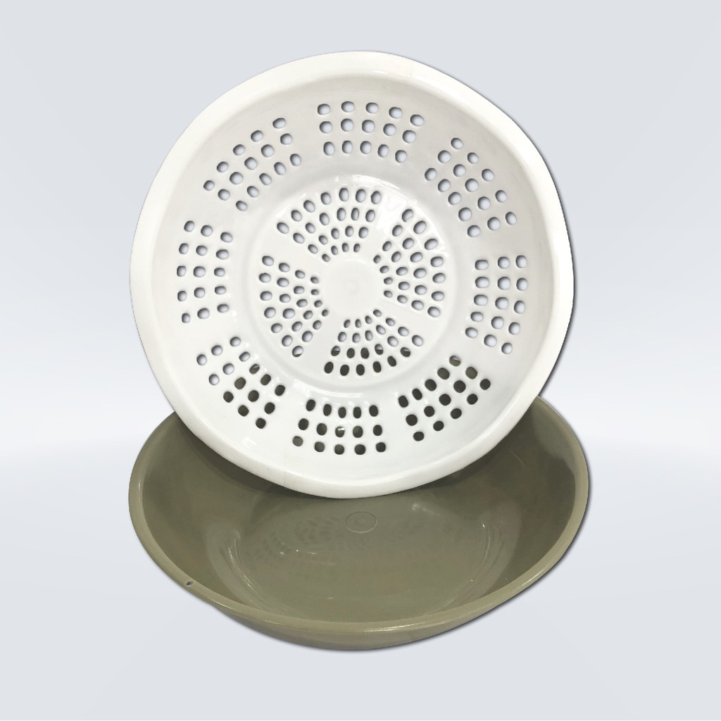 Bộ thau rổ nhựa đựng rau củ quả,thực phẩm ráo nước cho gia đình TL5008 - 25cm