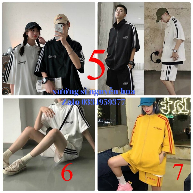 Bộ polo thể thao khóa siêu đẹp tha hồ lựa chọn mẫu (ảnh và video thật) Xưởng sỉ nguyễn hoa