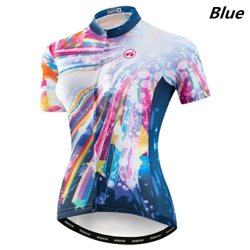 Áo Jersey Đi Xe Đạp Leo Núi Tay Ngắn Thời Trang Mùa Hè Cho Nữ