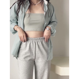 Áo sơmi kẻ basic form oversize