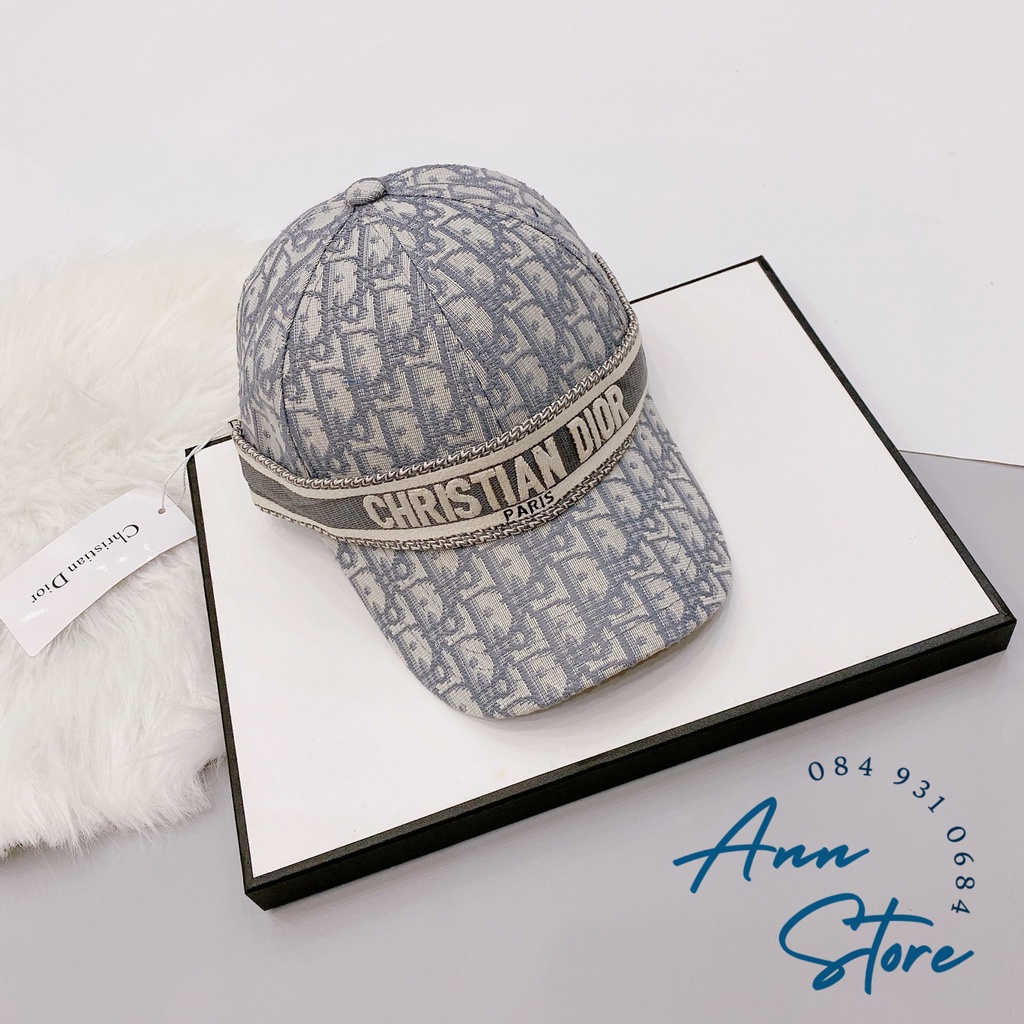 Mũ Lưỡi Trai DIOR New, Thiết Kế Họa Tiết Thời Thượng, Chất Vải Dày Dặn, Form Mũ Cứng Cáp Hàng Super Cao Cấp Full Tag Mác