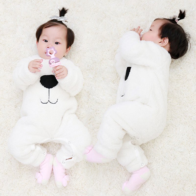 Áo liền quần dài tay ấm áp dễ thương cho bé