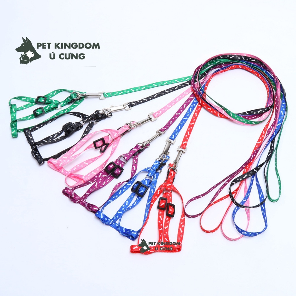 Dây Dắt Kèm Yếm Ngực 1 Lớp Cho Chó Mèo