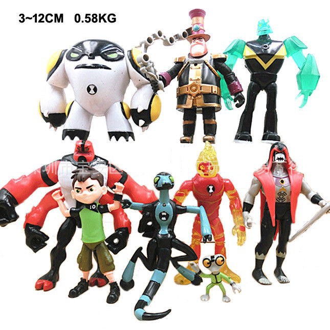 Set 9 Mô Hình Đồ Chơi Nhân Vật Trong Ben 10 Xlr8