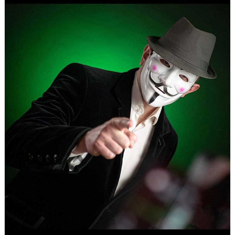 Mặt Nạ Hóa Trang Halloween Hình Hacker Anonymous