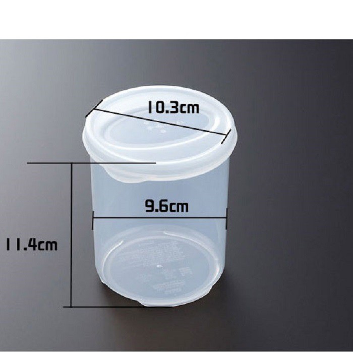 Hộp nhựa đựng thực phẩm dáng tròn inomata 570ml, 830ml Hàng Nội Địa Nhật