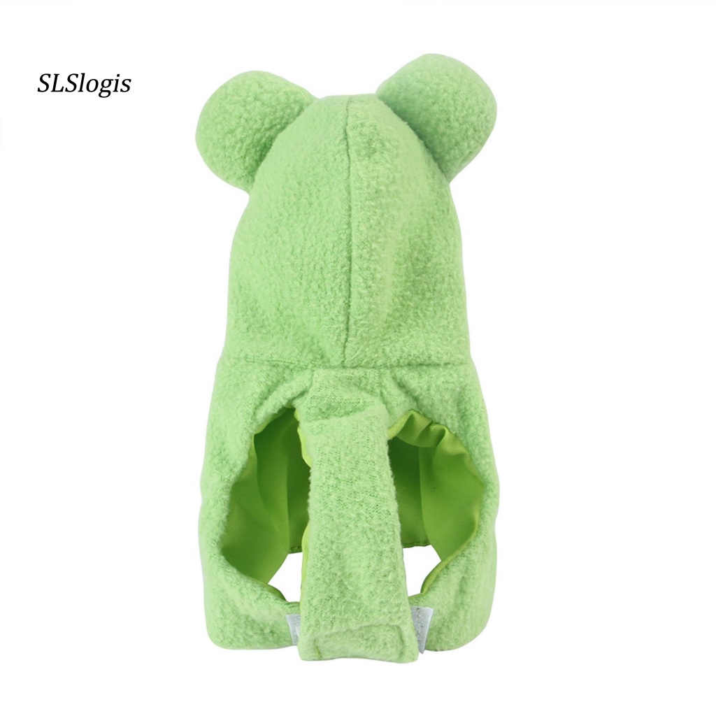 Áo Khoác Mùa Đông Ấm Áp Có Nón Hình Ếch Dễ Thương Cho Vẹt