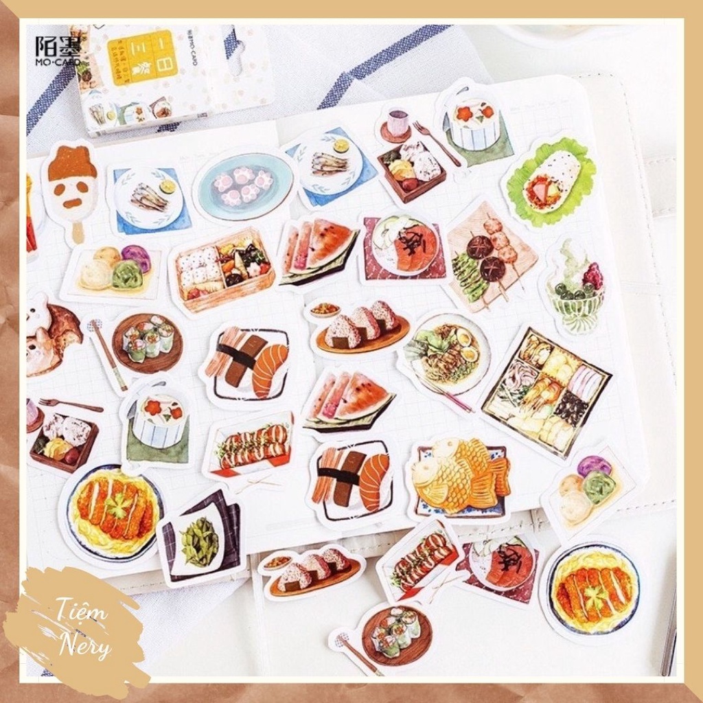Set 45 sticker các món ăn, món đồ uống (không trùng)