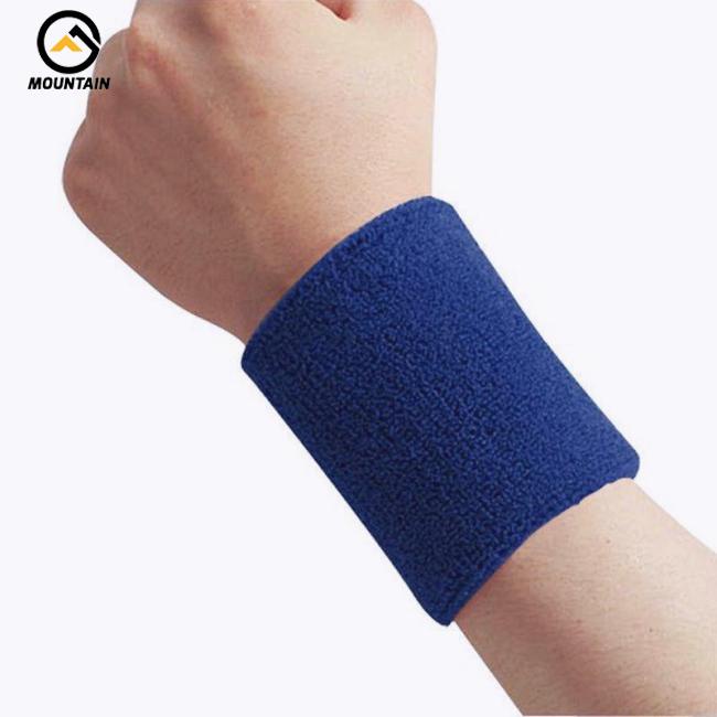 Băng Quấn Cổ Tay Thể Thao Bằng Vải Cotton Hút Ẩm Cho Tennis / Bóng Rổ / Chạy Bộ / Tập Gym