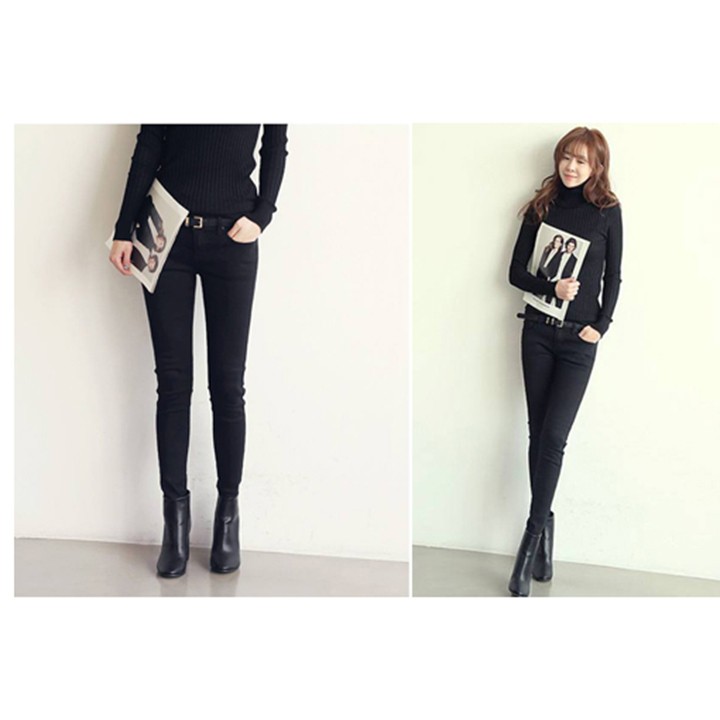 Quần Skinny Kaki ĐEN MT803