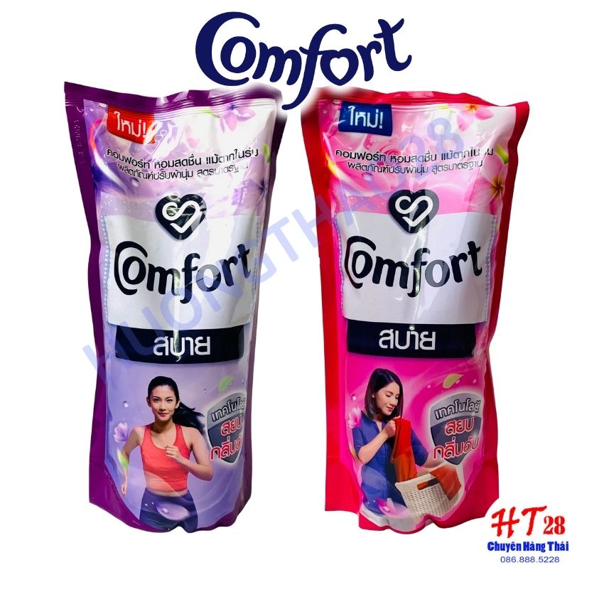 [Mẫu mới] Nước xả vải Comfort Thái Lan 580ml siêu thơm đậm đặc nhập khẩu trực tiếp từ Thái Lan