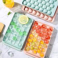 Khay làm đá 33 viên tròn tiện lợi - khuôn làm đá