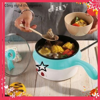 Nồi lâu chảo điện cầm tay mini 1,5l chiên xào chống dính