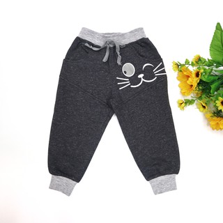 Quần Nỉ Bé Trai 2-6 Tuổi In Mèo Nháy Mắt SILBER KIDS