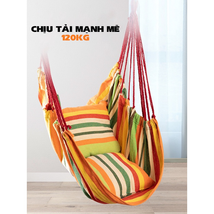 Xích đu FITEZY cho bé vui chơi tại nhà, ghế võng sân vườn học sinh treo xà đơn