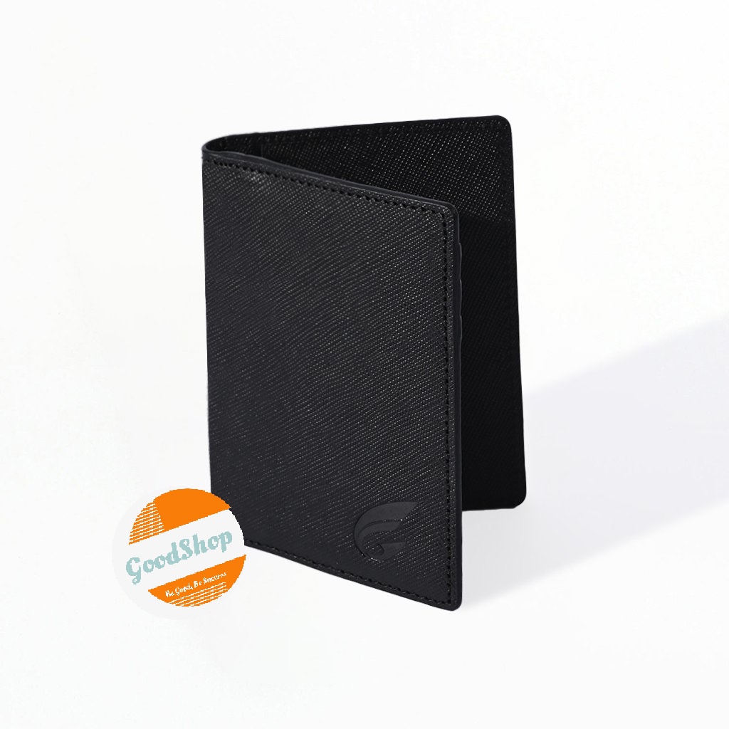 Ví da Saffiano GS M02 nam mini đựng thẻ cầm tay thời trang nhỏ gọn