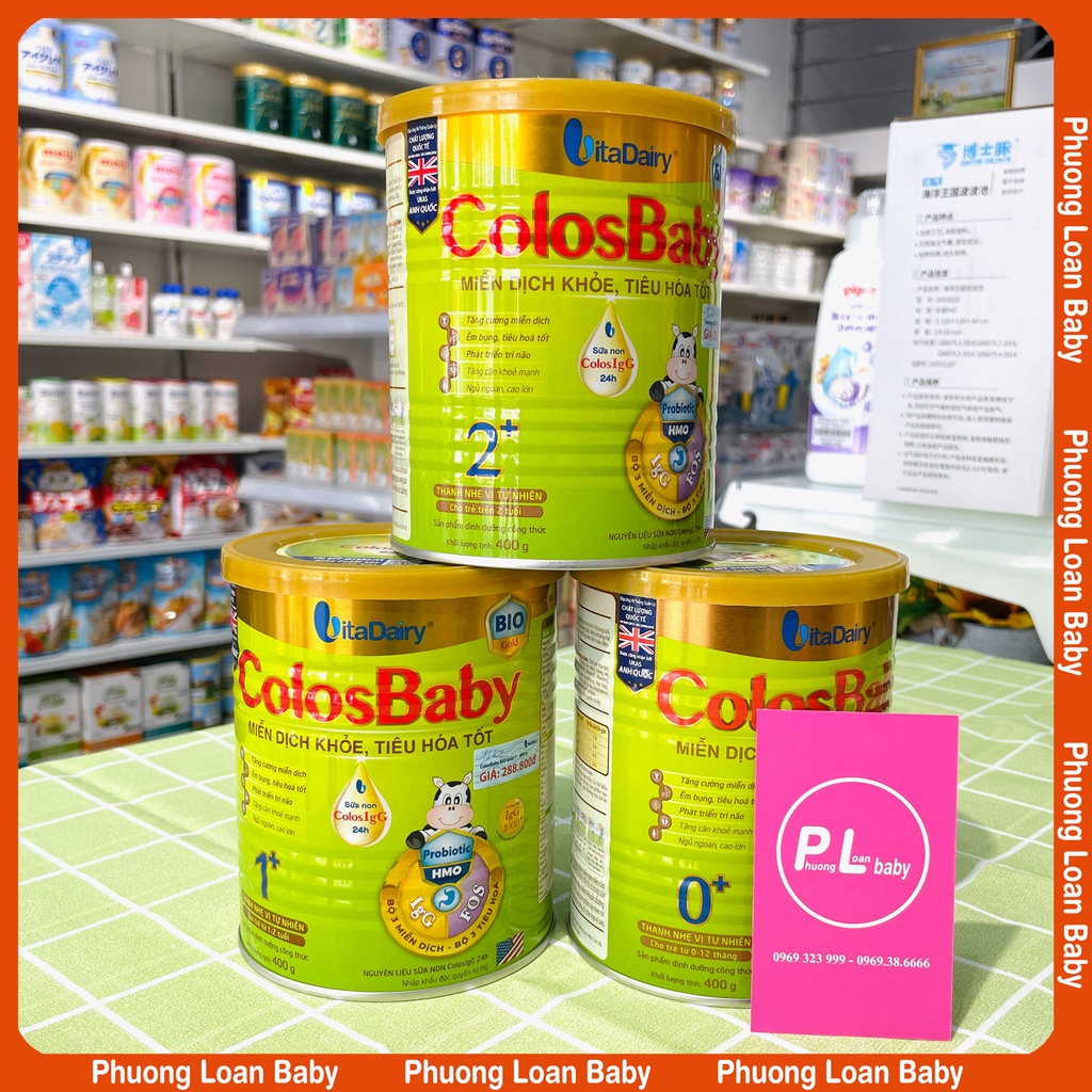 Sữa Colosbaby Bio Gold Miễn dịch khỏe - Tiêu hóa tốt 400g đủ số