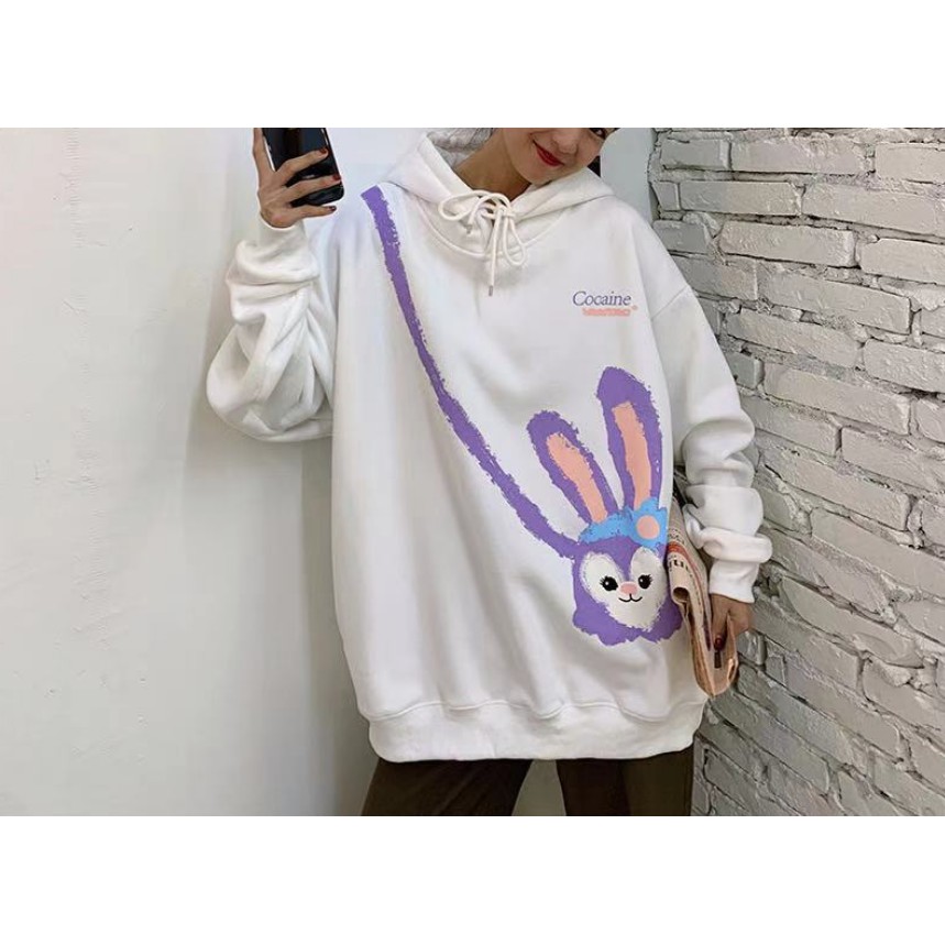 Áo Khoác Hoodie Dáng Rộng Phong Cách Thái Lan Cá Tính Cho Nữ