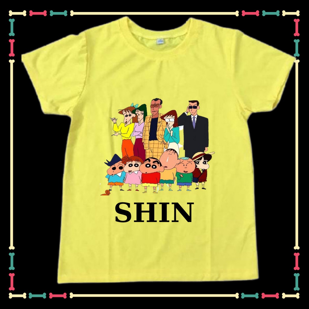 ÁO THUN XIN XÒ IN HÌNH SHIN - CẦU BÉ BÚT CHÌ ( TỪ 10KG ĐẾN 90KG, ĐỦ SIZE ÁO)