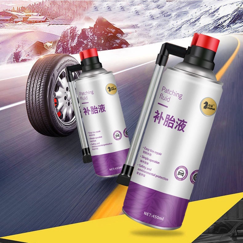 Bình Xịt Vá Lốp Và Bơm Hơi Khẩn Cấp Tự Động Cho Ô Tô Tiện Lợi SHIMA 450ML