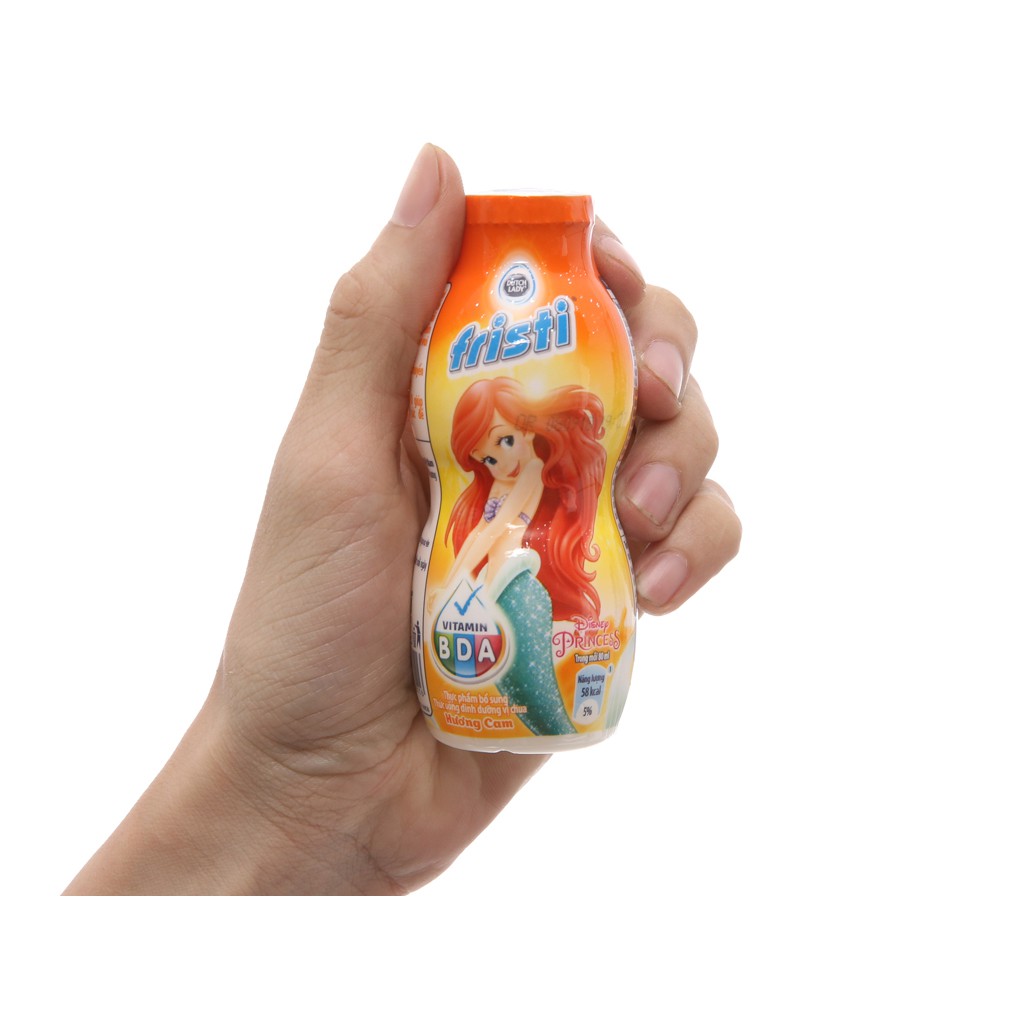 [CHÍNH HÃNG] Sữa Chua Uống Dutch Lady Fristi Hương Cam Thùng 48 Lọ x 80ml