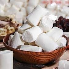 Mashmallow trắng 500g-Nguyên liệu kẹo Nougat- kẹo hạnh phúc