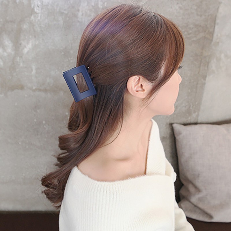 Kẹp tóc càng cua màu trơn đơn giản thanh lịch cho nữ